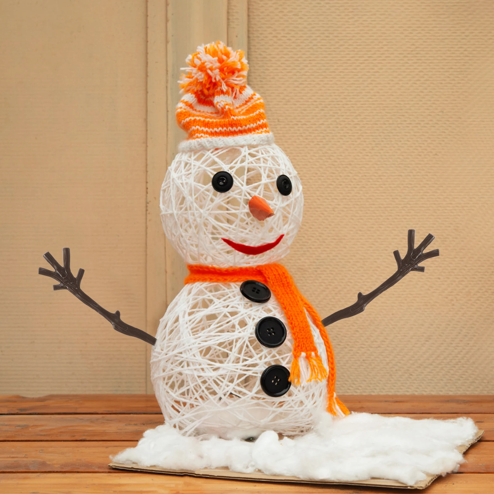 

100Pcs Christmas DIY Snowman Hand Plastic Branches Antler Decor Craft Plastic Branch Antlers DIY Antlers Decor