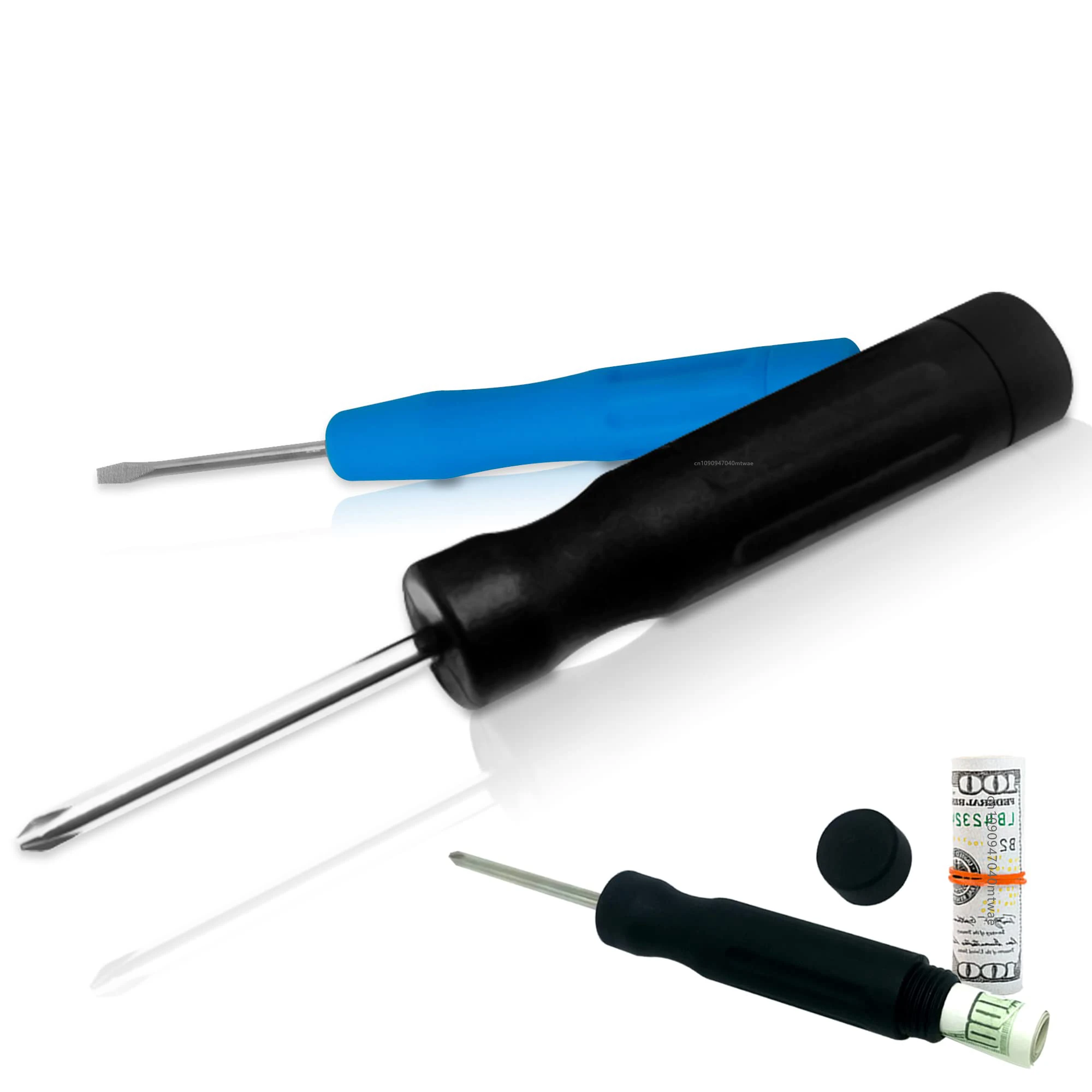 Screwdriver Diversion Safe 2 Pack Philips head Flat Head Screwdrivers Hidden Secret Compartment to Hide Money Small Items Small