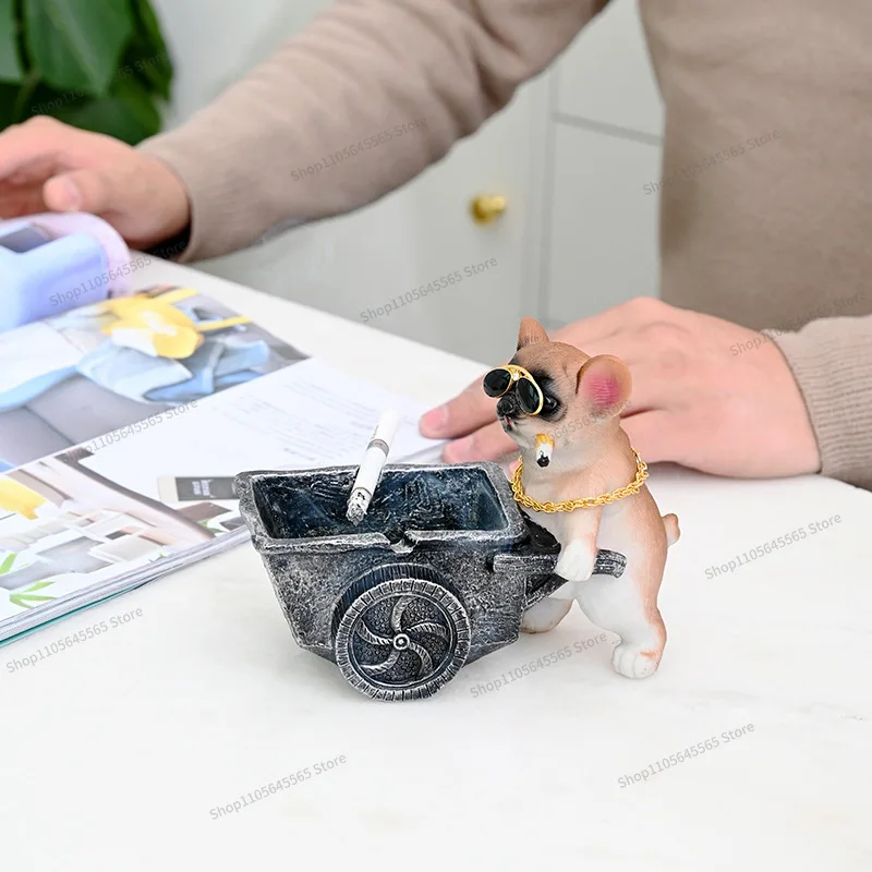 For ashtray personalized creative cartoon anti-ash fly living room home office cute anti-smoke gift ornament