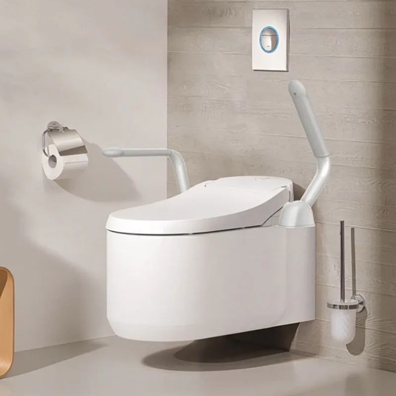 

Toilet Safety Rails for Seniors , Handicap Toilet Rails with Foldable Handles, Heavy Duty Toilet Safety Frames Rails with Arms