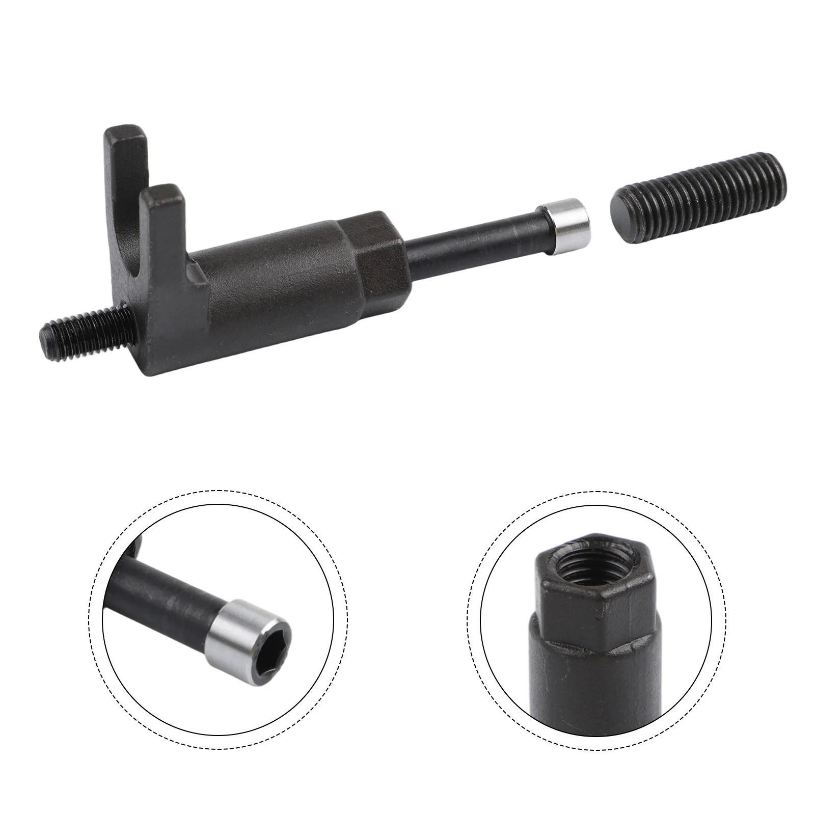 BLACK Diesel Injector Tool Kit Diesel Engine Maintenance Tool Fuel Injector Puller Robust Carbon Steel Swift Injector Removal