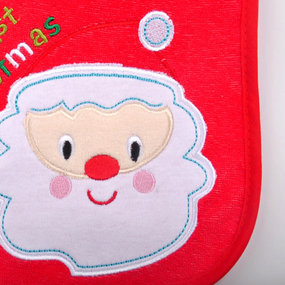 

3pcs Waterproof Baby Premium Fabric Christmas Feeding Newborn Drool Towel Easy Clean Lightweight Gift For Toddlers Bibs Saliva
