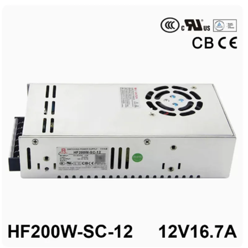 

Новое зарядное устройство-адаптер Hengfu HF200W-SC-12 AC 220 В Переключение 12 В постоянного тока 16.7A PFC переключение зарядного устройства