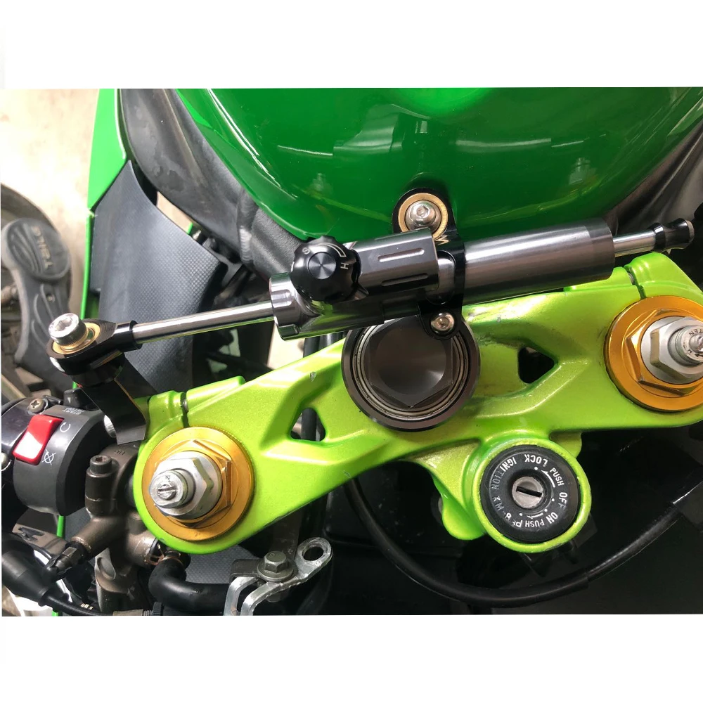 

For KAWASAKI ZX636 ZX-6R 2005-2006 Motorcycles Steering Stabilize Damper Bracket Mount Mounting Support Holder Kit SetFor Su