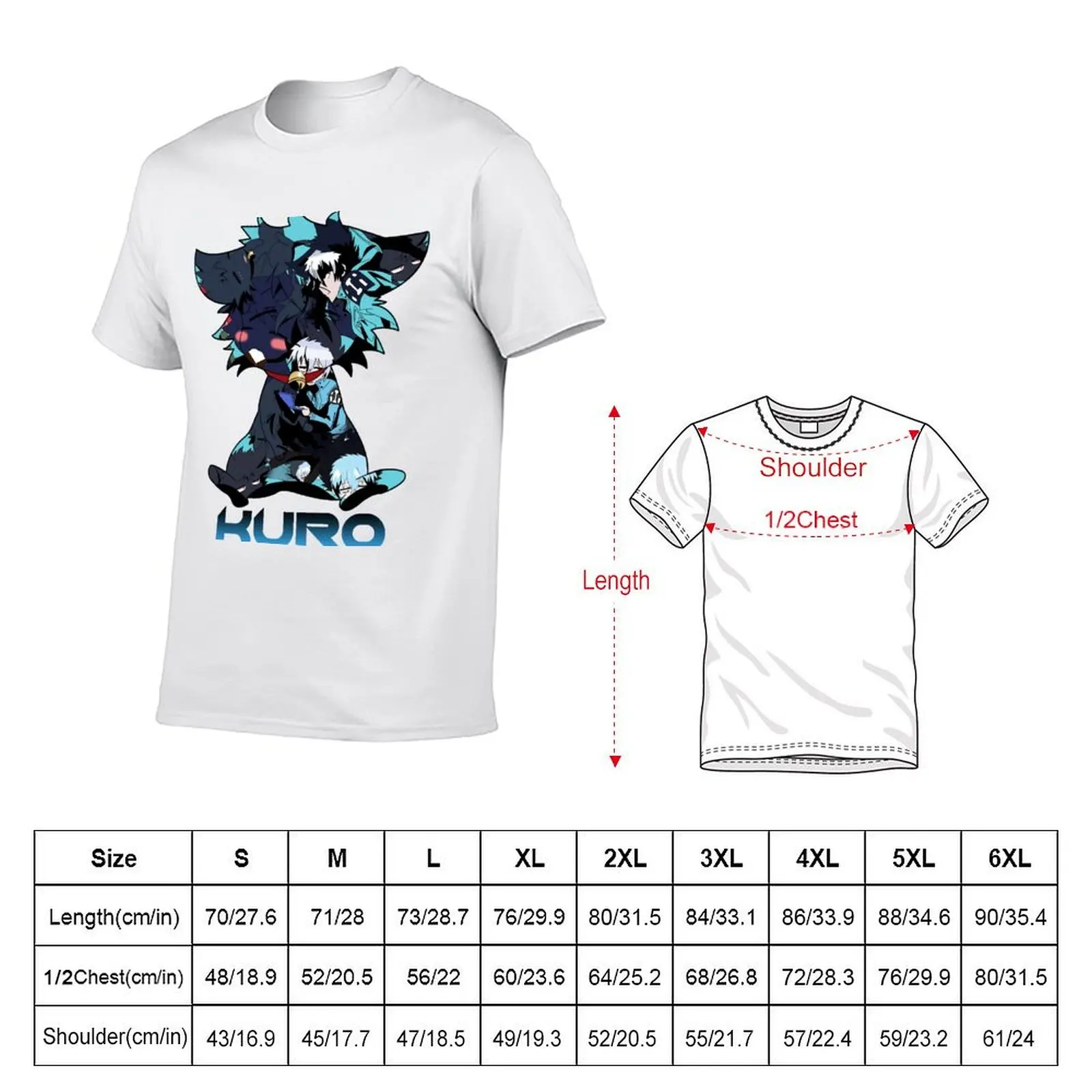 Servamp - Kuro Collage Cute Kitten T-Shirt Daily Casual Short Sleeve Tee Shirt
