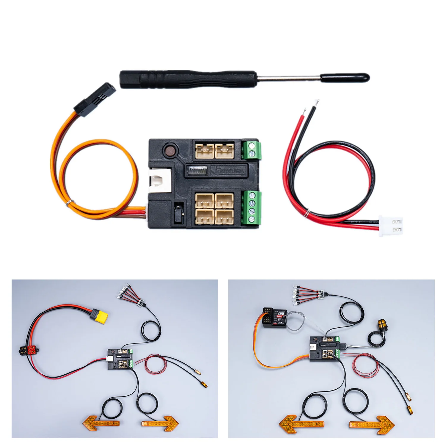3V 5V LED Light Controller Expansion Panel Part for Toys DIY TAMIYAYA 1/14 RC Tractor Truck Engineering Vehicle Loader Dumper