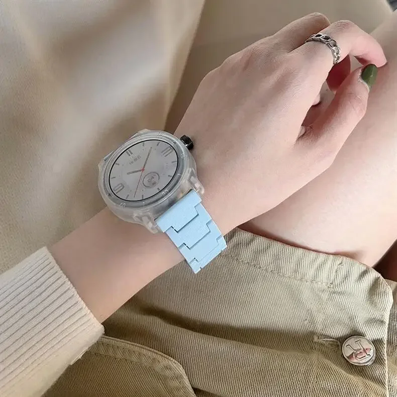 20 22mm Carbon Fiber Strap For Samsung Galaxy 5 4/Classic 46mm/Active 2 44mm/40mm Gear S3 Bracelet Huawei Watch GT/2e/3/Pro Band