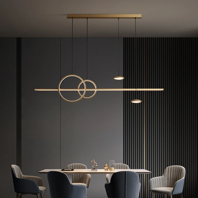 Nordic LED All Copper Pendant Lights Dining Table Kitchen Bedroom Foyer Living Room Decor Hotel Restaurant Ceiling Chandelier