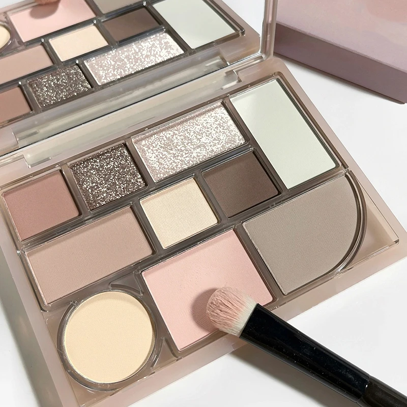 DIKALU-Plaque de combinaison de maquillage paticolor, plaque de fard à barrage, fard à joues, contour, point culminant, couleur de la terre, nouvelle règle