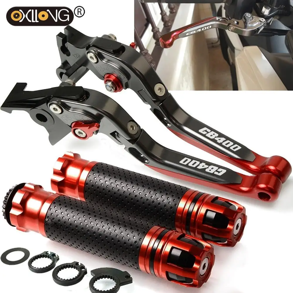 

Motorcycle Brake Clutch Levers Handlebar grip Handle Hand Grips For HONDA cb400/CB400SF/CB400VTEC 1992-1998 1993 1994 1995 96 97