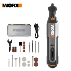 Worx – perceuse électrique sans fil, outil rotatif 8V, chargeur USB, perceuse électrique sans fil WX106, meuleuse, gravure, meulage, polissage, outil électrique à vitesse Variable + ACC