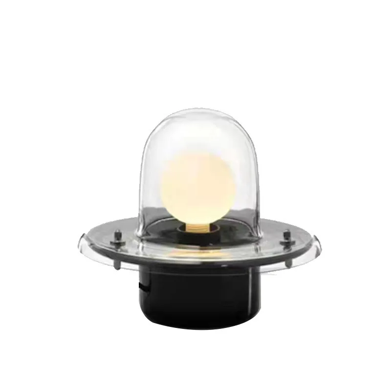 

Modern Nordic glass table lamp simple personality creative living room bedroom designer model room decorative atmosphe