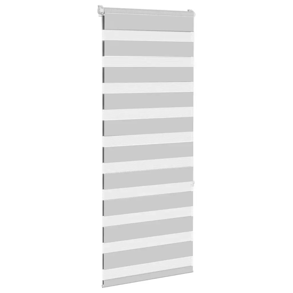 Immagine 3: Tende a Rullo Zebra Grigio Chiaro, Larghezza 50,9 cm, 100% Poliestere, Regolabili, Facili da Installare, Design Moderno per Casa e Ufficio