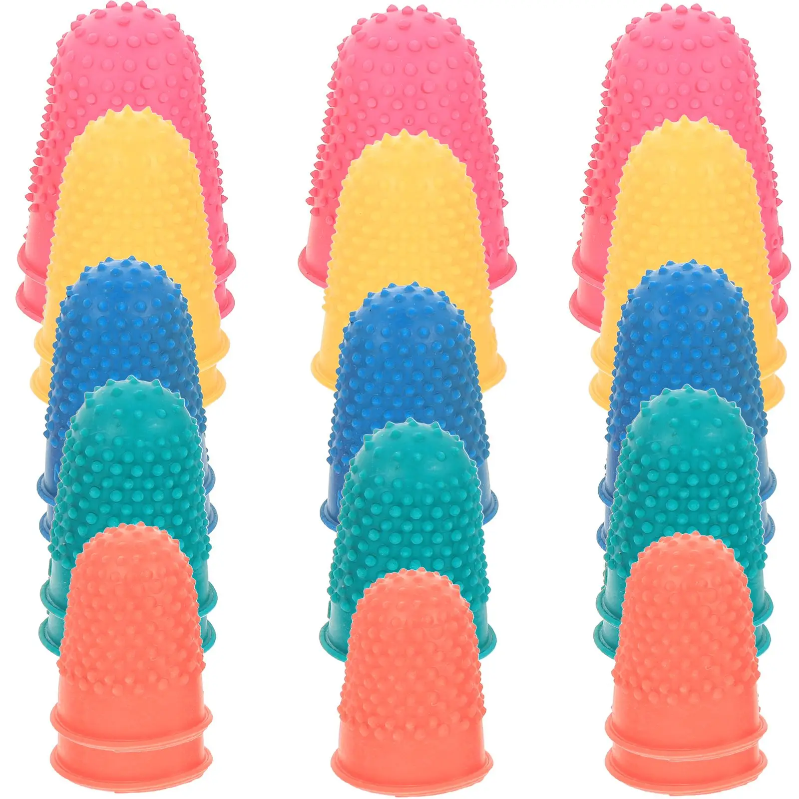 25pcs Anti slip Rubber Finger Cots Thickened Protective Covers Wear resistant Finger Protectors Fingertips Sleeves