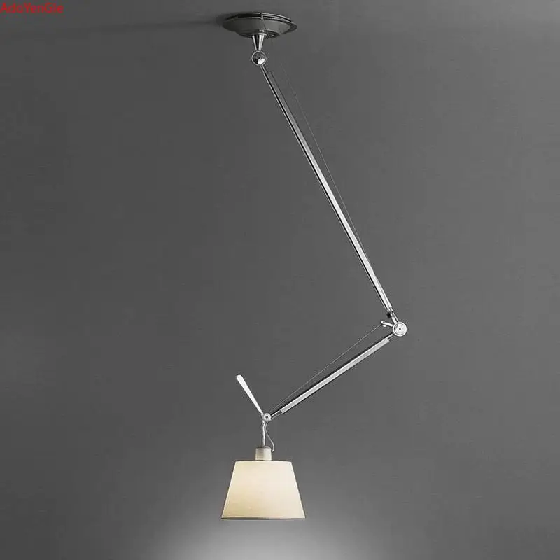 Italian rotatable rocker arm shift chandelier medieval designer adjustable study dining room reading work computer pendant light