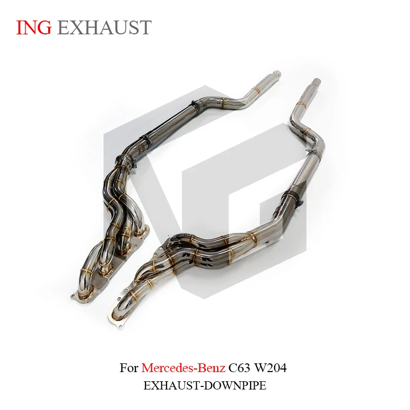ING マニホールドパフォーマンスエキゾーストチューブ メルセデスベンツ AMG W204 C63 6.2L エンジンヘッダー変位パワーレースツールシステム用