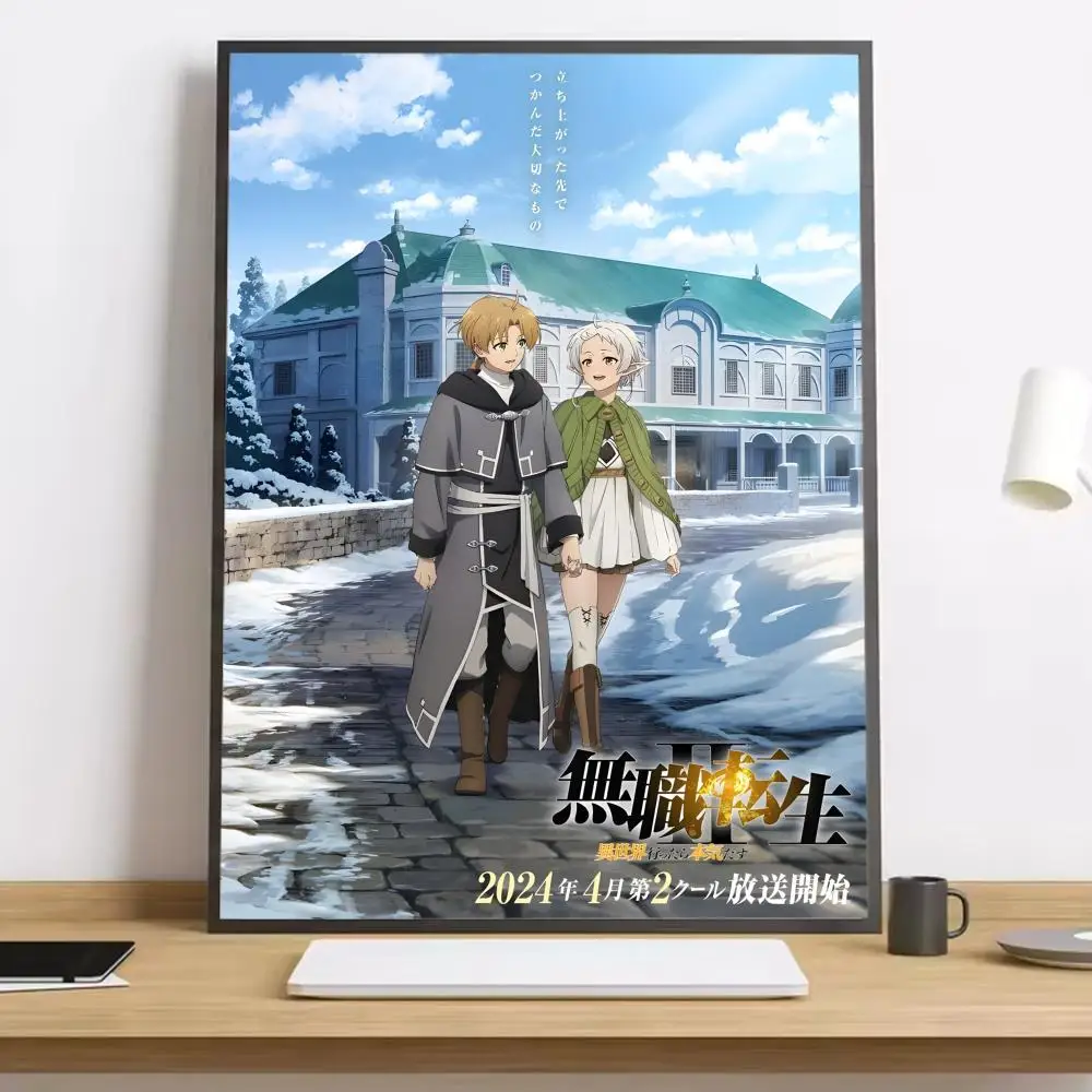 Mushoku Tensei Jobless Reincarnation Malerei Kalligraphie HD-Leinwandposter Wohnzimmer Schlafzimmer Bar ästhetische Dekoration – Detail 15