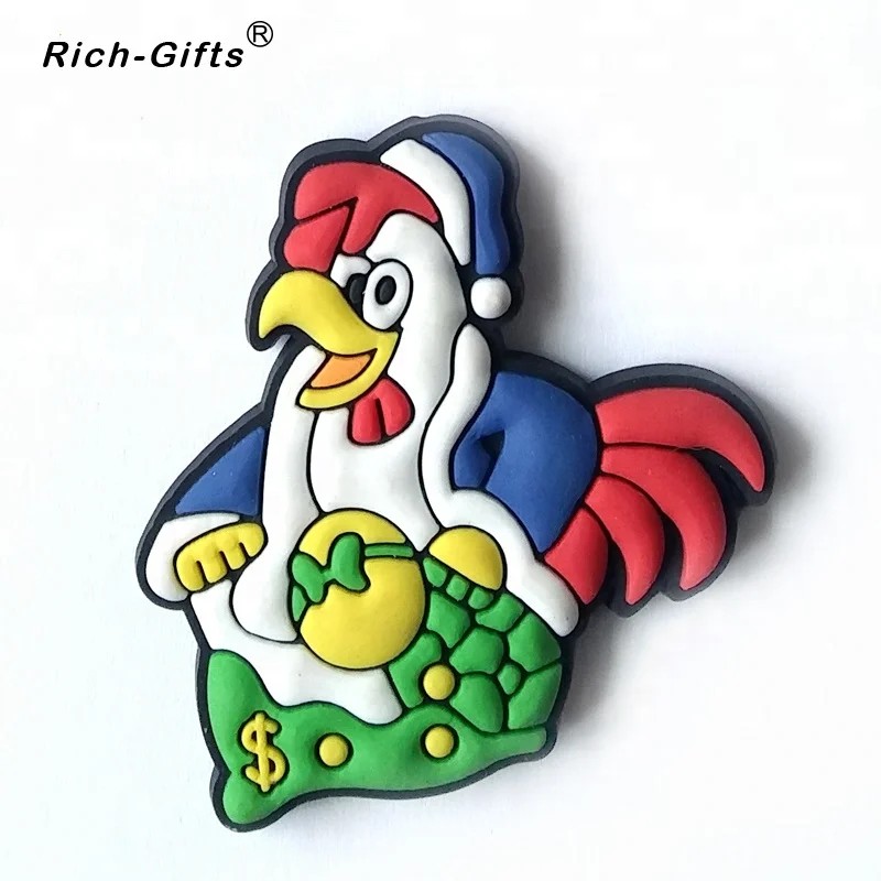 Zodiac Rooster PVC Rubber Fridge Magnets, Cheap, Cheap, Wholesale