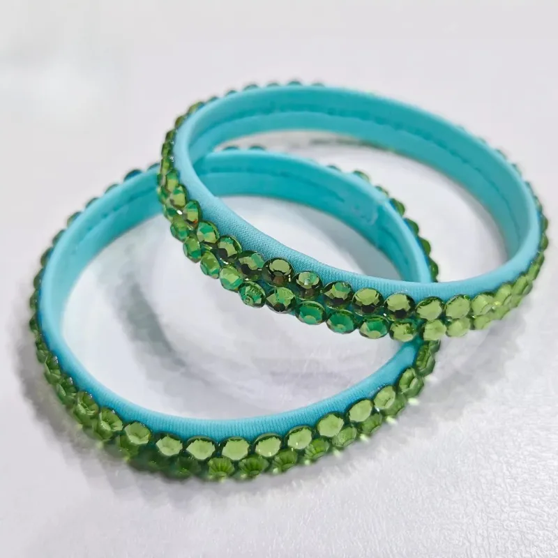 カスタマイズされたラテンベリーダンスパフォーマンス競技リストバンドアクセサリー子供のダイヤモンドがちりばめられたブレスレットアクセサリー