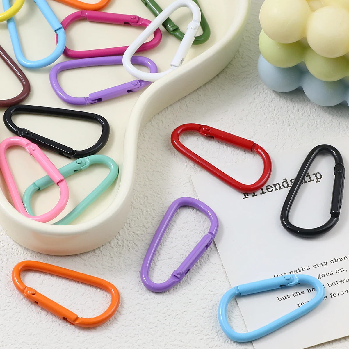 5~10pcs Colorful Lobster Key Clasps Climbing Hook Dolls/Label Hand Tag Connector Baking Paint For Jewelry Making DIY Accessories