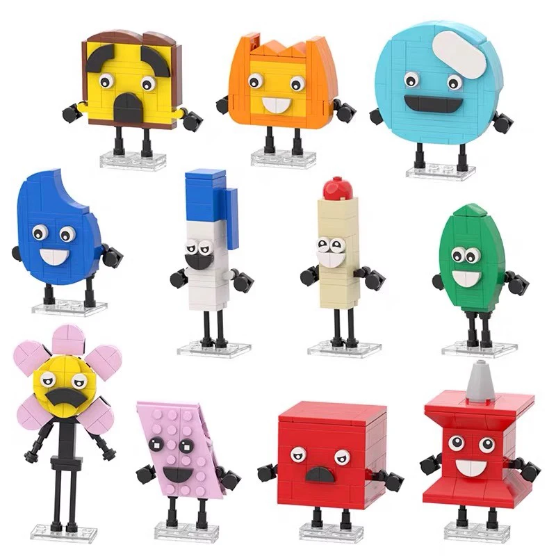 MOC Character Dolls Building Block Kit Model Assembly  Famous Animation Series Desktop Ornaments DIY Puzzle Toys Christmas Gift