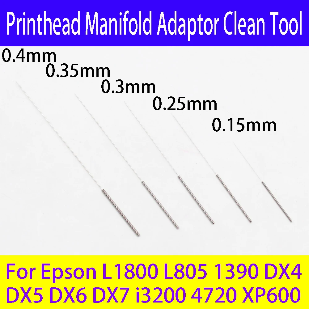 i3200 4720 Printhead Manifold Adaptor Clean Tool Thin Needle Unblock Repair For Epson L1800 XP600 DX4 DX5 DX6 DX7 XP15000 DTF UV