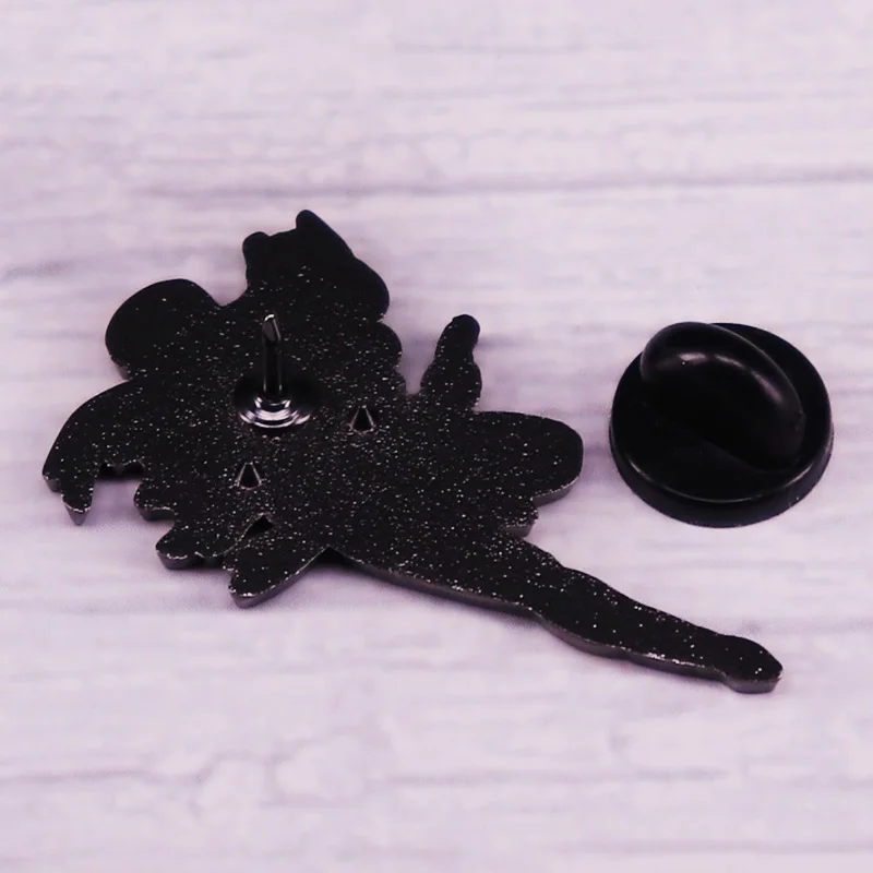 Classic Comic Hero Bat Girl Enamel Pin Brooch Badge Clothes Hat Backpack Decoration Jewelry Birthday Gifts
