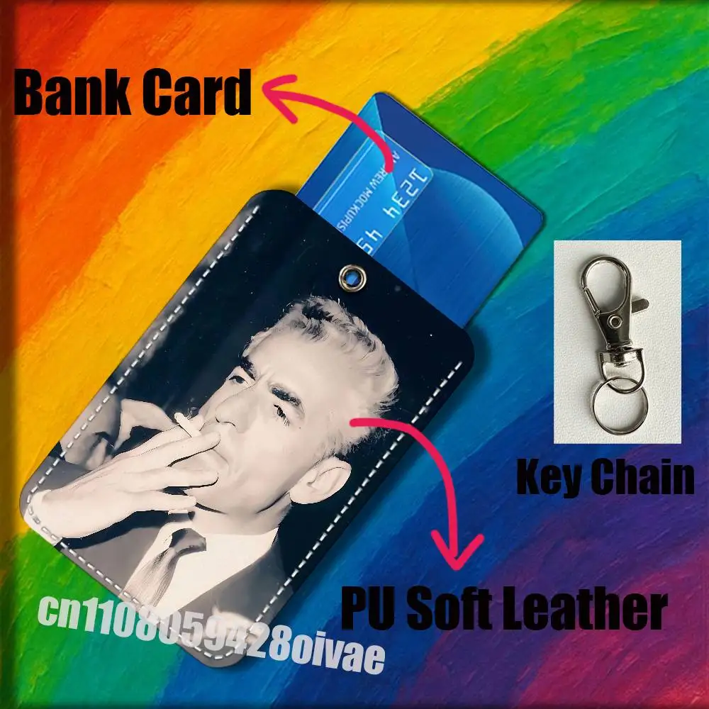 모하메드 레자 P-팔라비 이란 ID 클립 신용카드 은행카드 가방 버스 식사카드 홀더 커버 포켓 장식 키체인