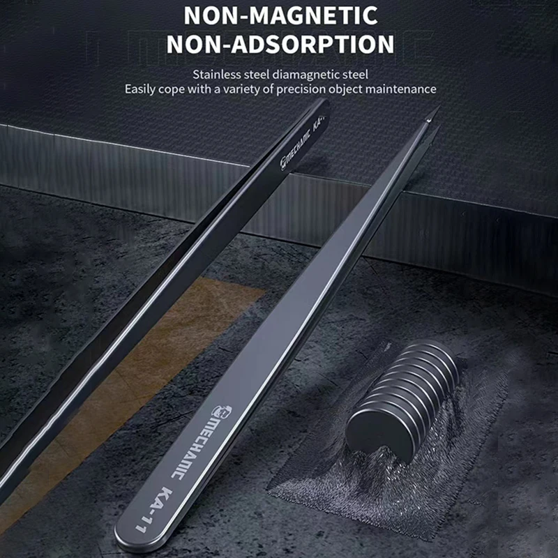 Mobile Phone Repair Fingerprint Flying Wire Tweezers Fine Tip Clip Precision Electronic Components