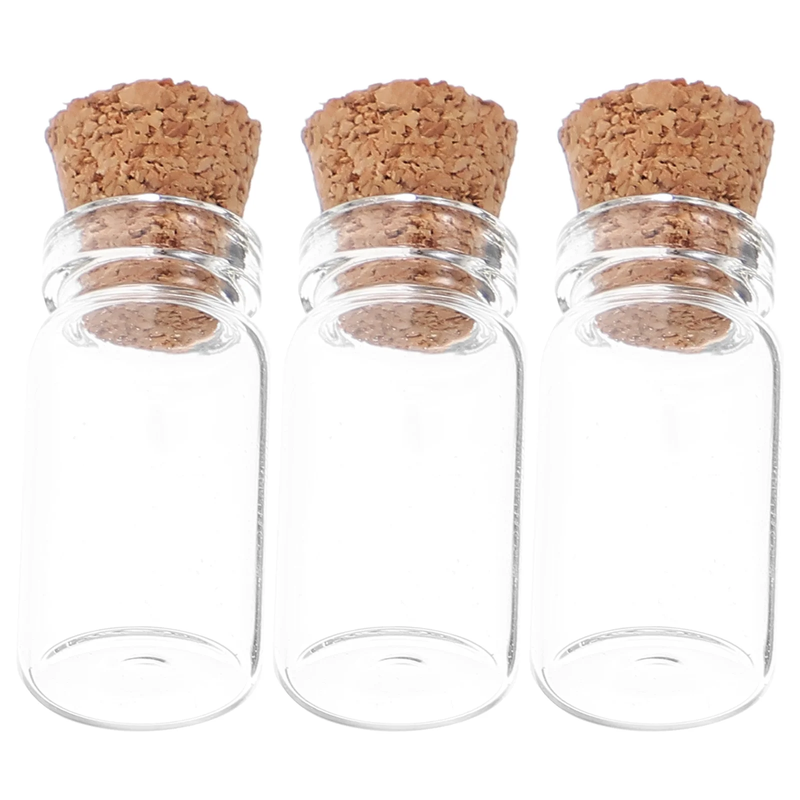 3 Pcs House Glass Bottle Dollhouse Presents Tiny Bottles Toys Kitchen Miniatures Jars Food