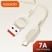 Toocki 7A USB Type C Cable For Realme Xiaomi Samsung S21 Fast Charging Wire USB-C Charger Data Cord For iPad Samsung Poco 2M 1M