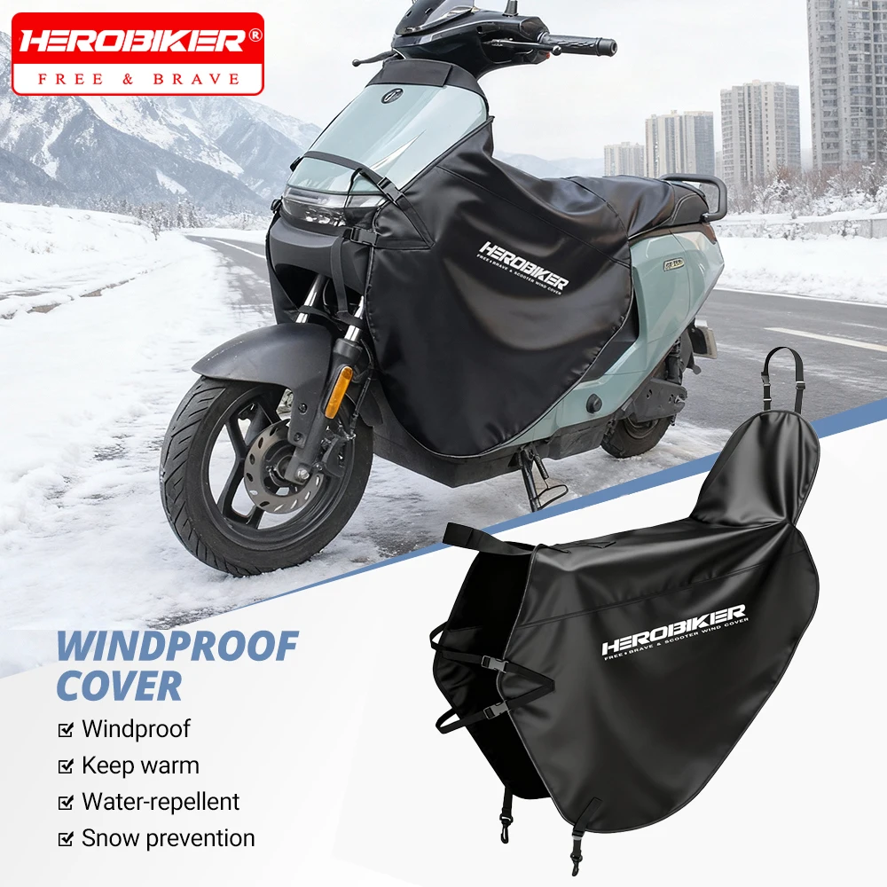 

HEROBIKER мотоциклетный чехол для ног, наколенник, теплое водонепроницаемое ветрозащитное одеяло для скутера, осенне-зимнее одеяло для мотоциклов, скутера