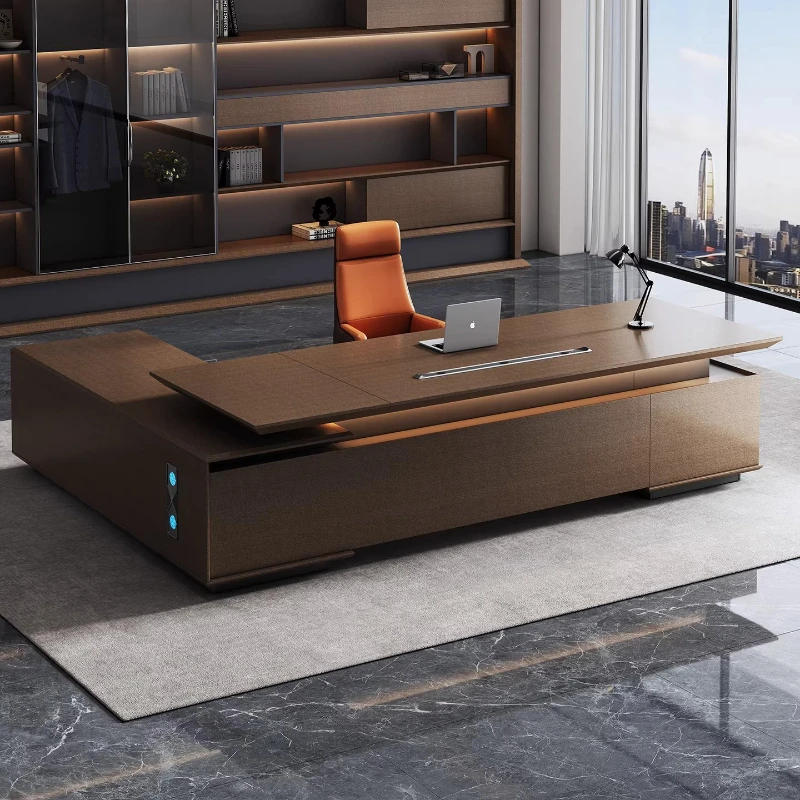 

Modern Desktop Executive Desk Designer L Shape Standing Computer Table Office Desks Work Luxury Mesas De Escritorio Home Office