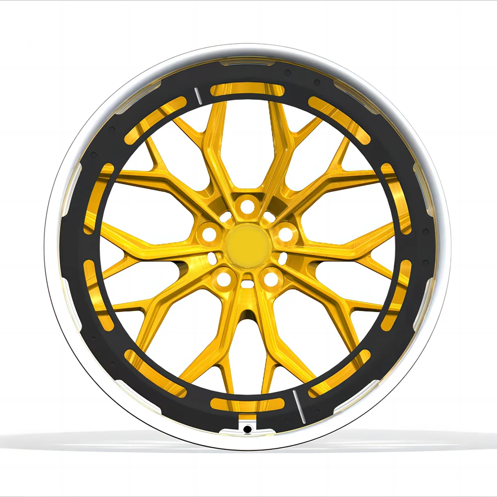 

Custom 2-Piece Forged 18-22 Inch Alloy Rims 5x120/5x114.3 CNC Customization Polished New Passenger Cars Wheels 112mm/100mm PCD