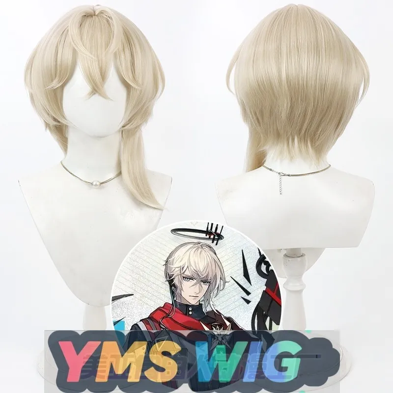 

[YMS WIG] Парик для косплея Arknights Sanctifier Executor, версия для кожи головы, бежевый Professional Executioner
