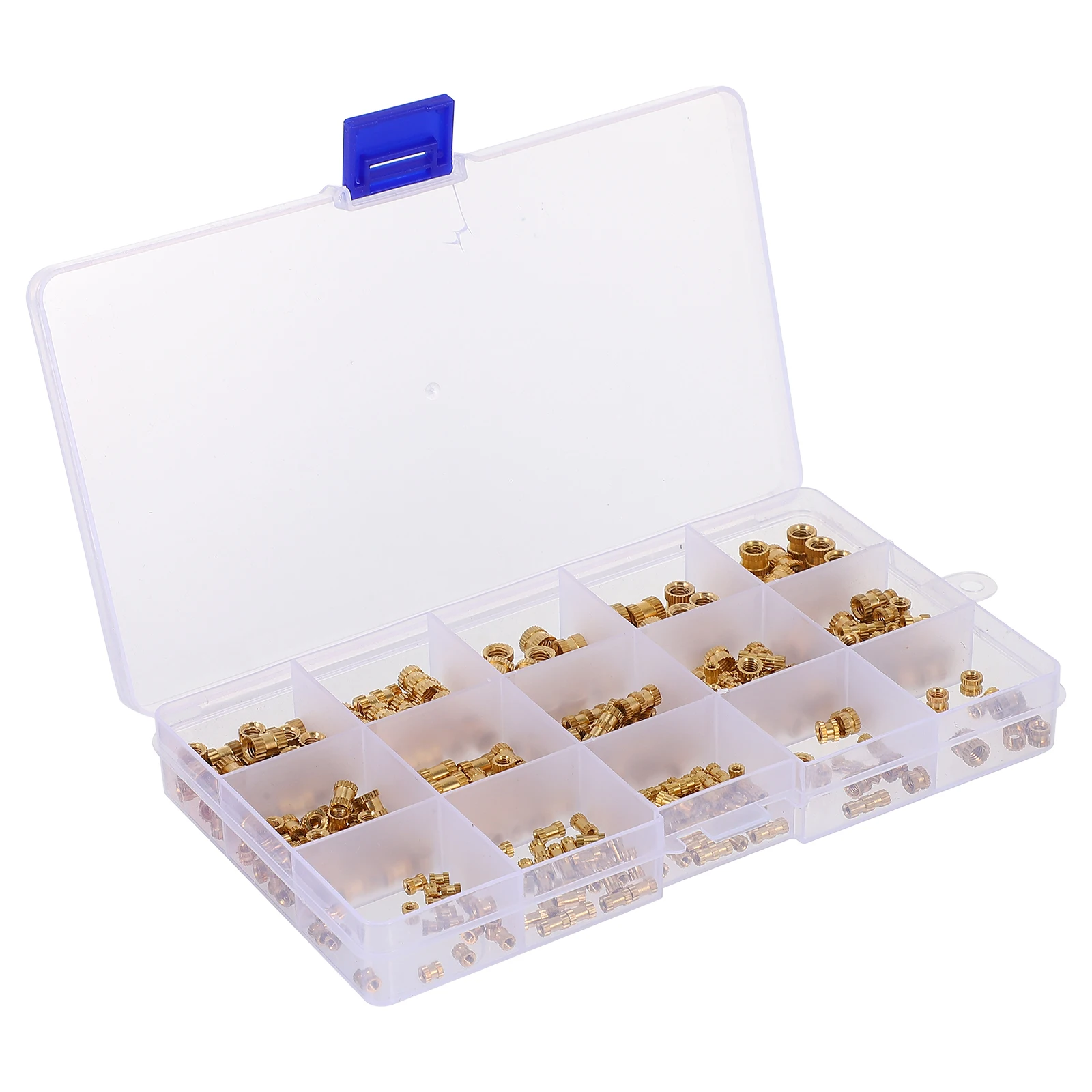 

330pcs Knurled Insert Nut Brass Flanged Threaded Inserts for Wood Plastic Furniture Motorcycle Car Long Lasting Rust