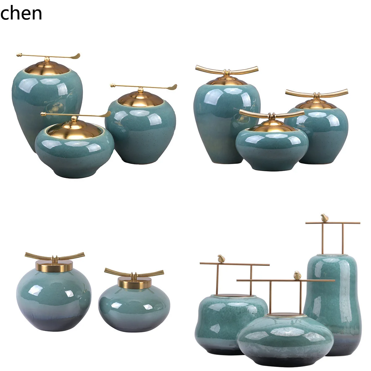 

modern zen xiangyun home accessories model room living room entrance ceramic ornaments jar decoration