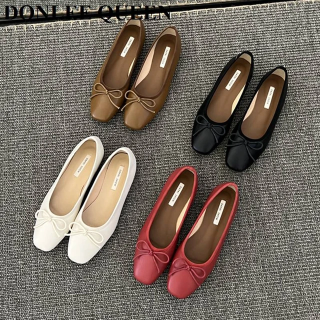 Flat toe ballet shoes best sale