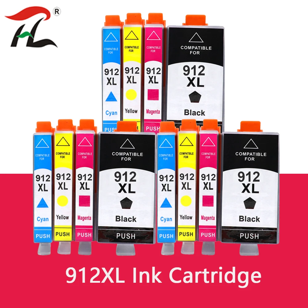 For HP 912XL Remanufactured Ink Cartridge Third Party Suitable For HP OfficeJet 8010 8012 8013 8014 8015 8017 8018 8020