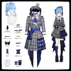 Anime Hoshimachi Hosimati Cosplay Suisei Costumes Wig Halloween Uniform Carnival Outfit Stage Dress