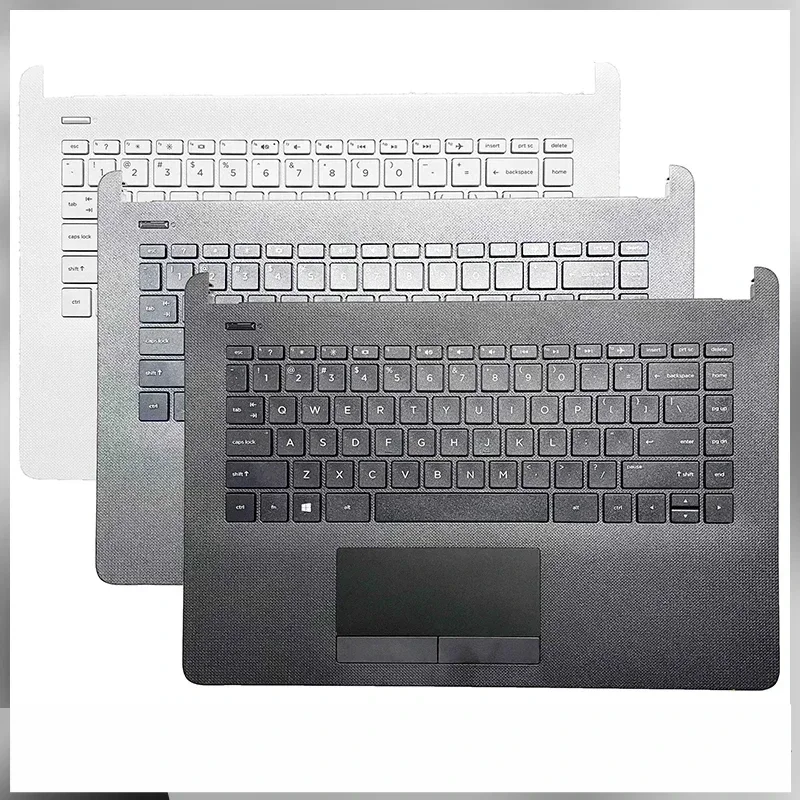 Original Keyboard for HP 14-BS 14-BW 14g-BR 240 G6 TPN-Q186 TPN-Q187 Laptop Palmrest Upper Cover Replacement Top Case 925307-001