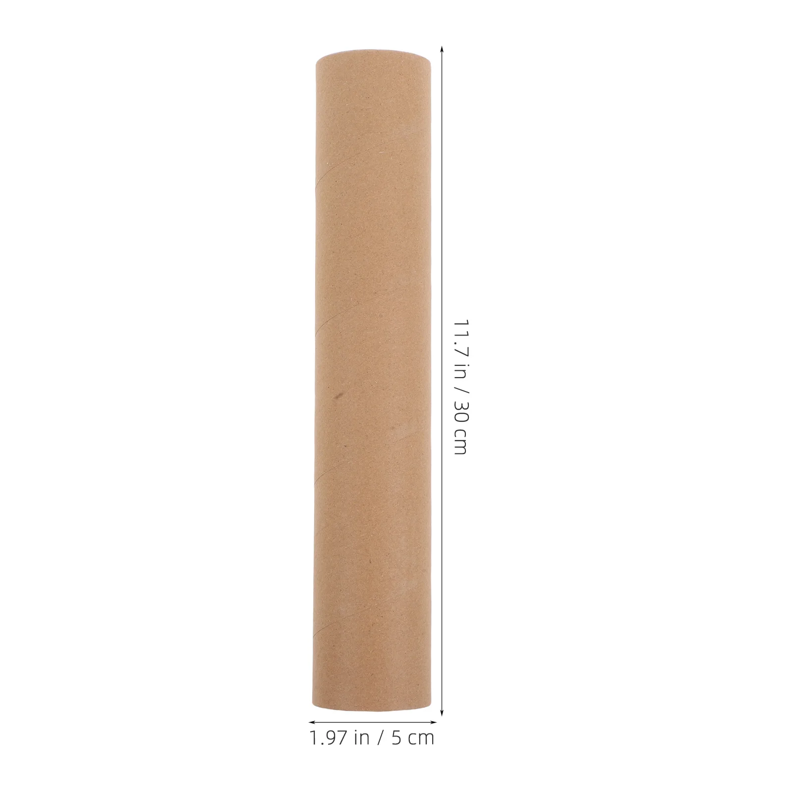 10Pcs Kraft Cardboard Mailing Tubes Durable White Caps Postal Tubes for Storing Posters Drawings Shipping Supplies
