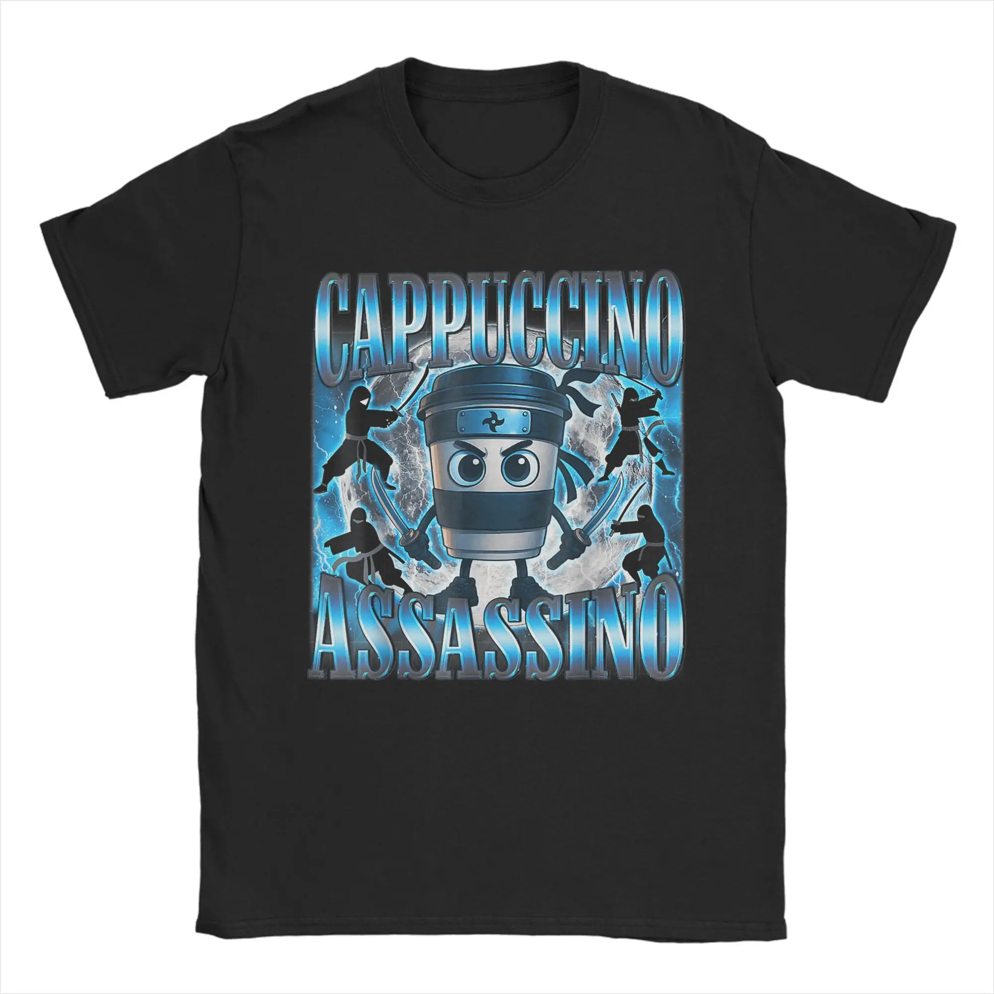 

Men Women's T-Shirt Cappuccino Assassino Brainrot Italian Meme T Shirts Harajuku Summer Tee Shirt Pure Clothing Plus Size 6XL