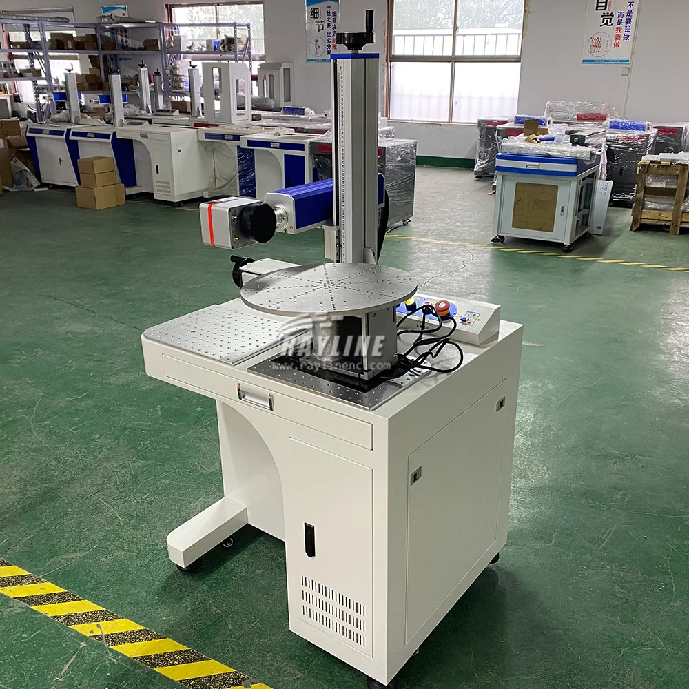 Raycus JPT MAX-Machine de Gravure Laser Mobile en Acier Inoxydable, Mini Laser à Fibre, Marquage de Logo, 20W, 30W, 50W, 70W, 100W