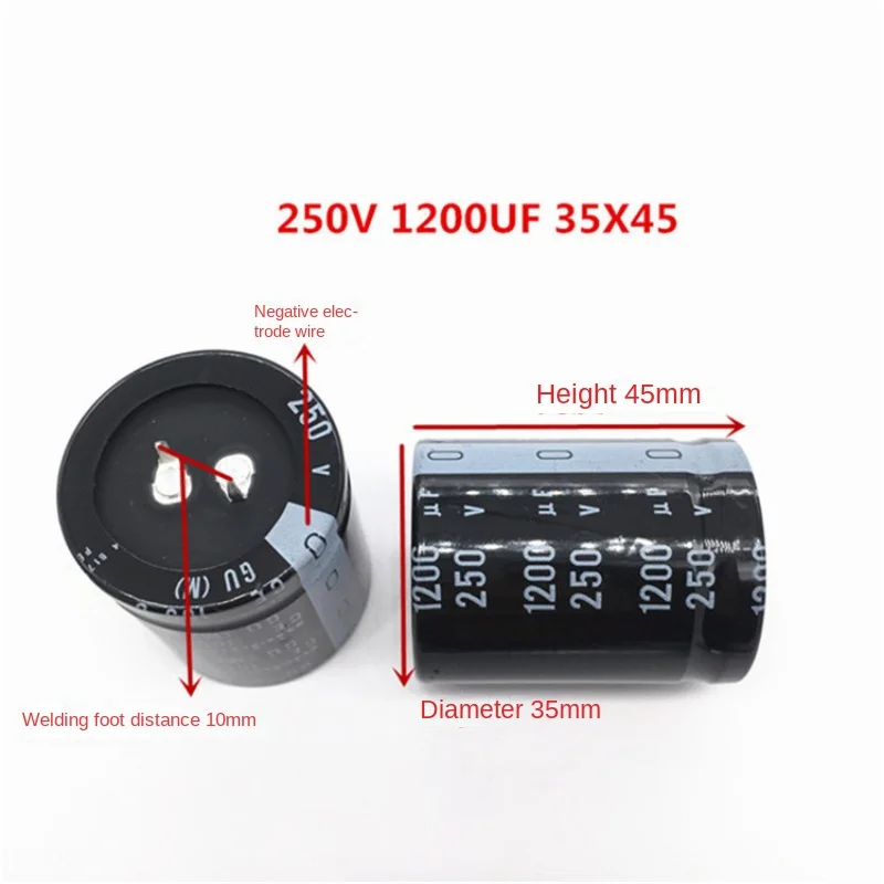 

1PCS-20PCS 250V1200UF 35X45 Nichicon electrolytic capacitor 1200UF 250V GU series High quality