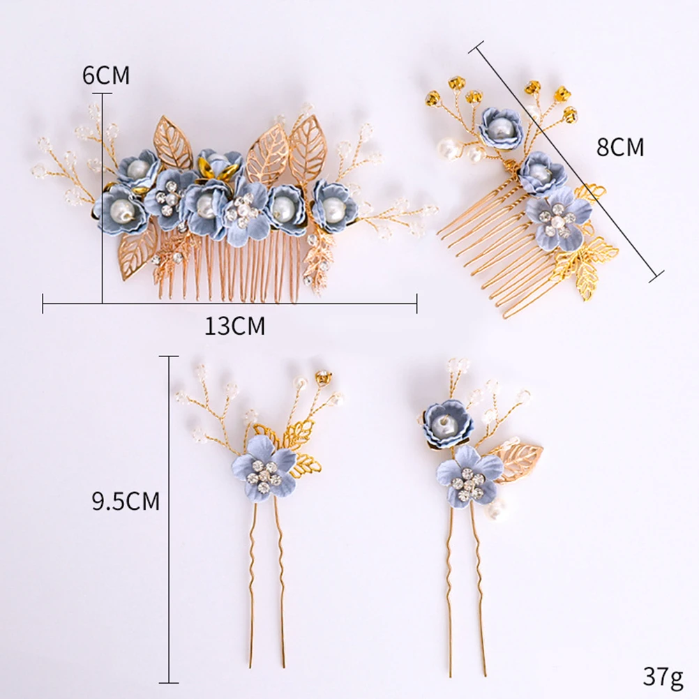 

3pcs Hair Accessories Set Alloy Rhinestones Premium Bride Bridesmaid Flower Girls Party Wedding Prom Engagement Anniversary