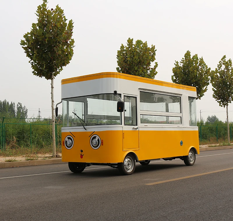 Одобренный электрический мобильный кофе-фургон, грузовик с едой, поддержка настройки