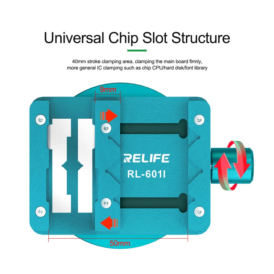Relife 360 ° rotação mini dispositivo elétrico para placa-mãe chip bga ic estanho plantio pcb multi-função braçadeira remoção ferramentas de reparo do telefone