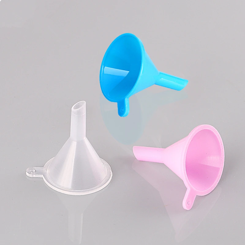 

1000 шт. мини-воронок из пластика для флаконов с эфирными маслами, пустых тюбиков для блеска для губ, парфюмерии