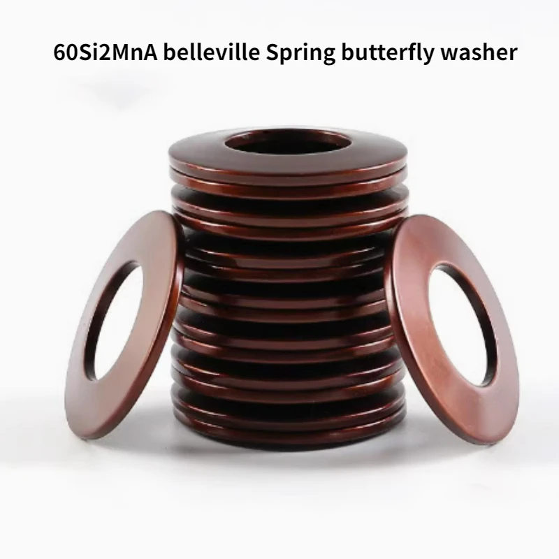 1/2/4/5/10Pcs 60Si2MnA Compression Belleville Disc Spring Dish Washer Gasket Shock Absorbers OD 45-160mm ID 22.4-82mm